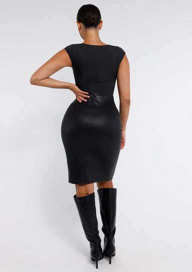 Deep V-Neck Shaping Bodysuit