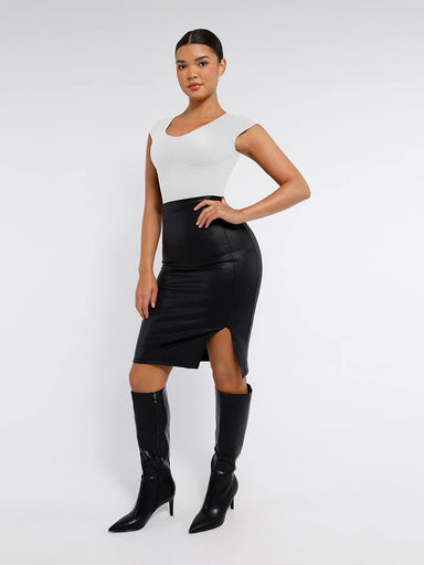 Deep V-Neck Shaping Bodysuit