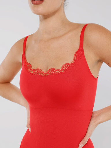 Lace Trim Cami Bodysuit