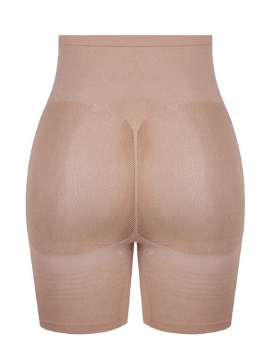 High-Waist Mesh Butt Shaper Shorts
