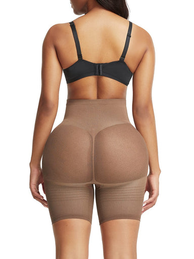 High-Waist Mesh Butt Shaper Shorts
