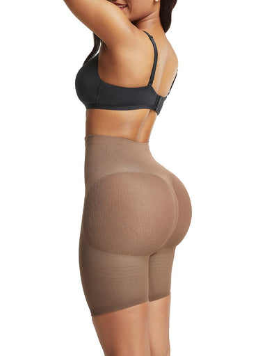 High-Waist Mesh Butt Shaper Shorts