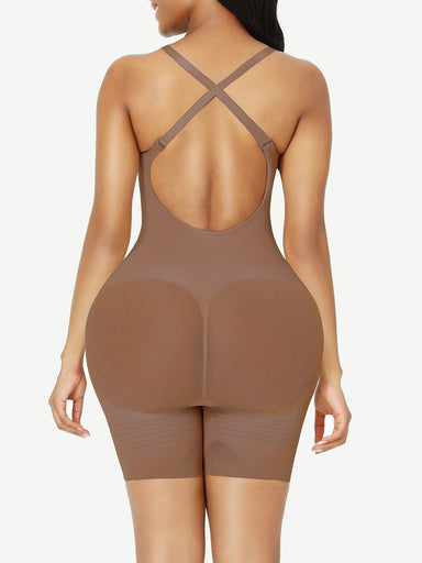 Open-Back Mesh Butt Bodysuit