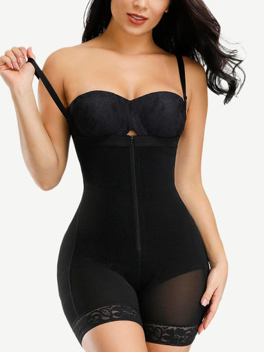 Detachable Strap Zip Body Shaper