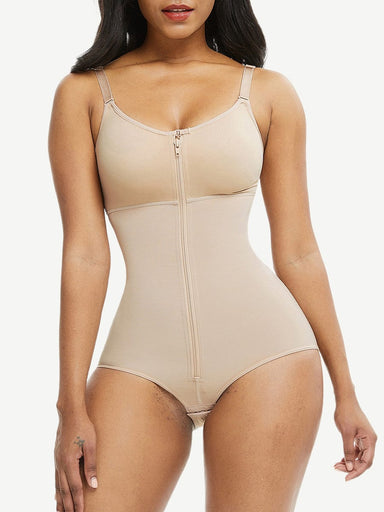 Front Zip Smoothing Body Shaper