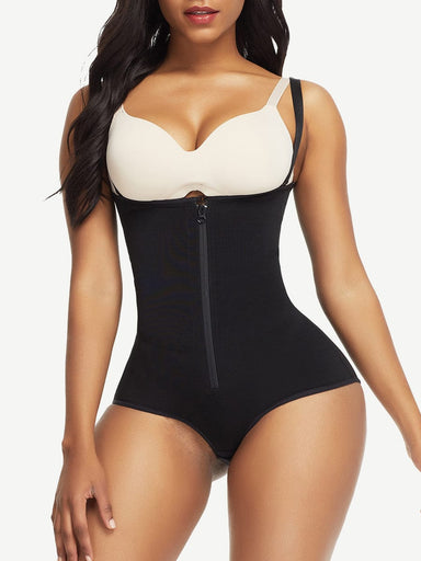 Open Bust Crotch Hook Body Shaper