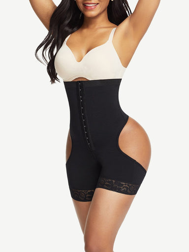 Open-Butt High-Waist Shaper Shorts