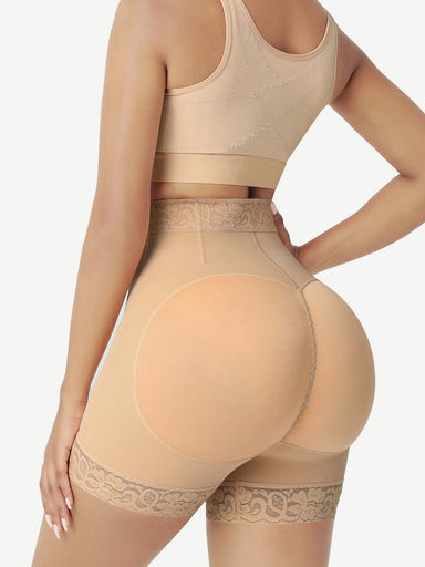 Front Zip Butt Lifter Shorts