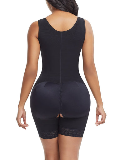 Zip-Front Butt Lifter Bodysuit