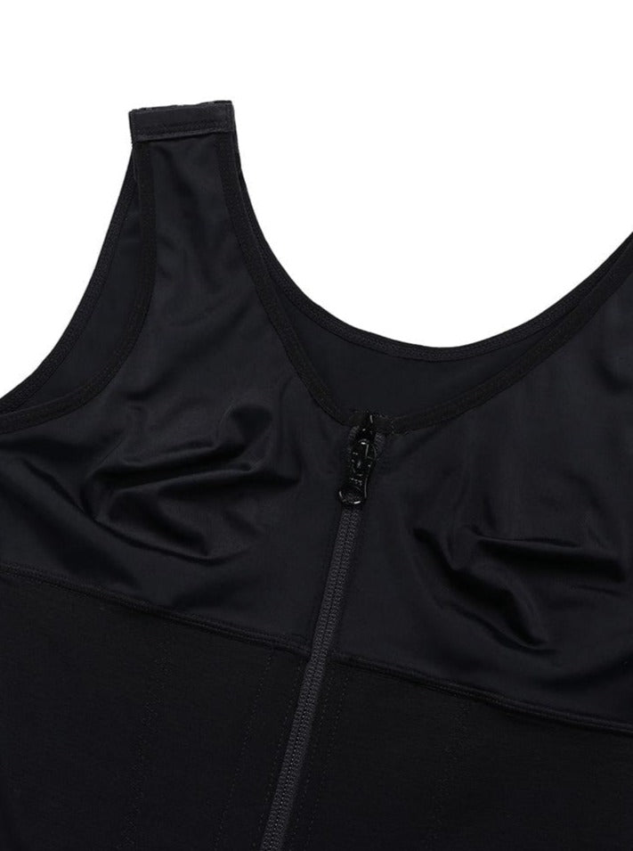 Zip-Front Butt Lifter Bodysuit