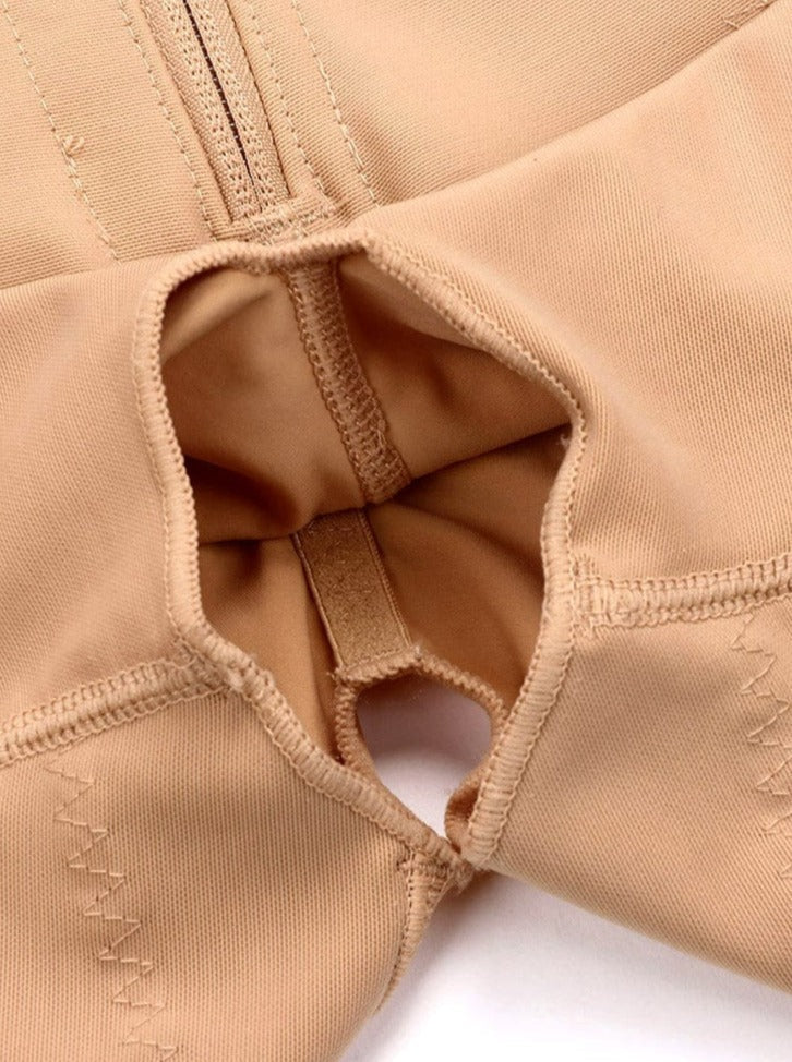 Zip-Front Butt Lifter Bodysuit