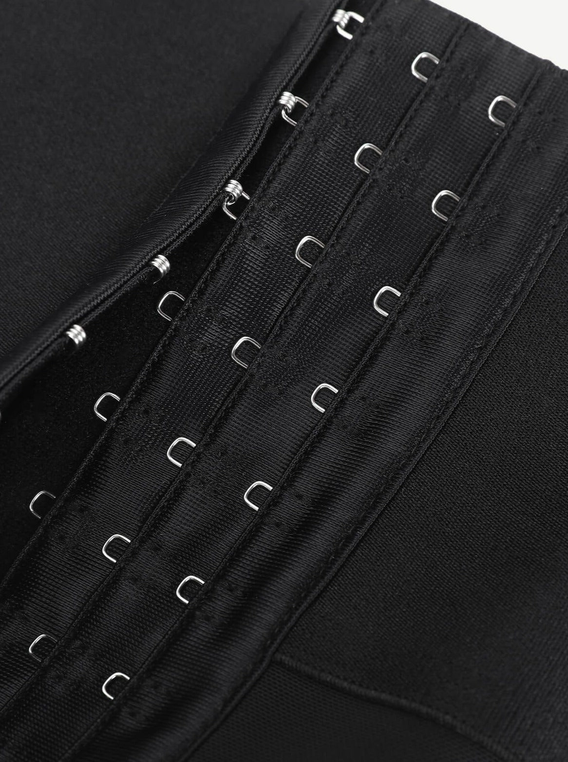 Lace Trim Hook-Front Shaper Shorts