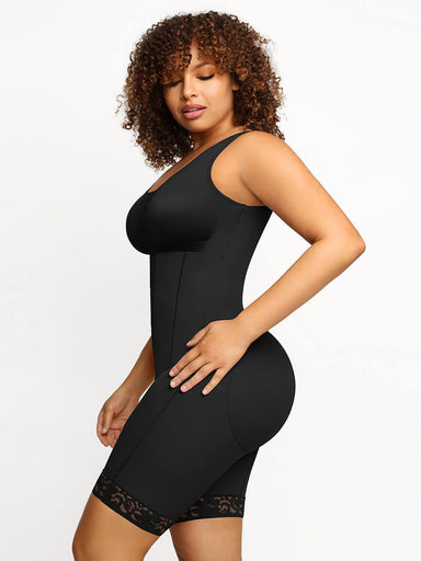 Side Zip Detachable Strap Bodysuit