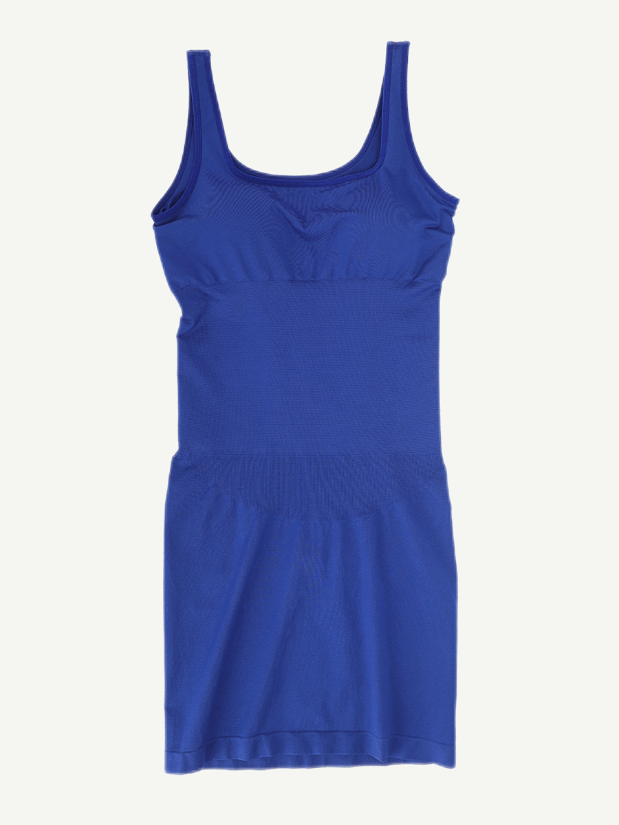 Square-Neck Shaping Mini Dress