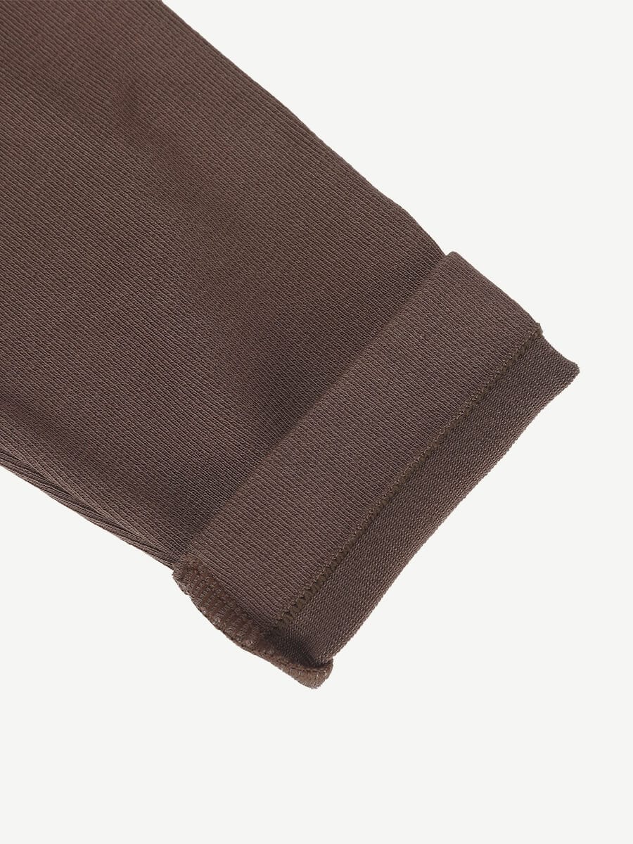 Modal Snap Placket Thong Bodysuit