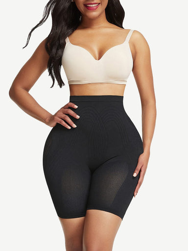 High-Waist Mesh Butt Shaper Shorts
