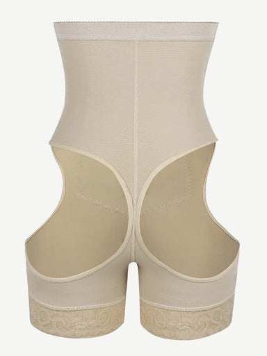 Open-Butt High-Waist Shaper Shorts