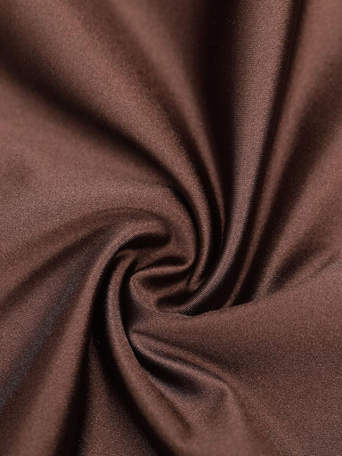 Braless Pearl Satin Thong Bodysuit