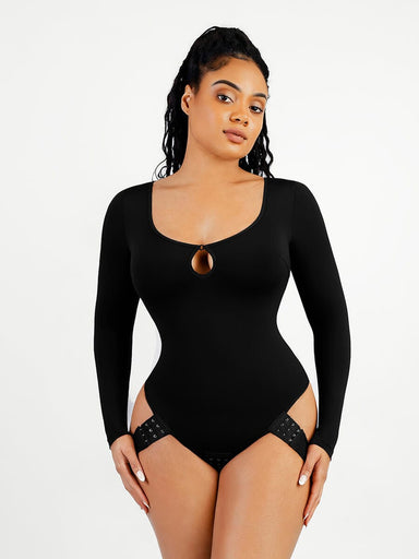 Scoop Neck Butt-Lifting Bodysuit