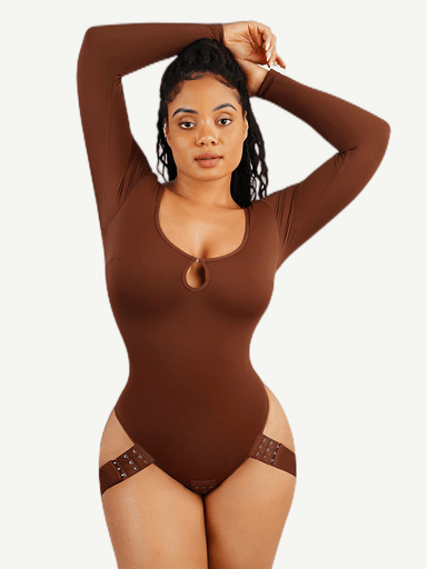 Scoop Neck Butt-Lifting Bodysuit