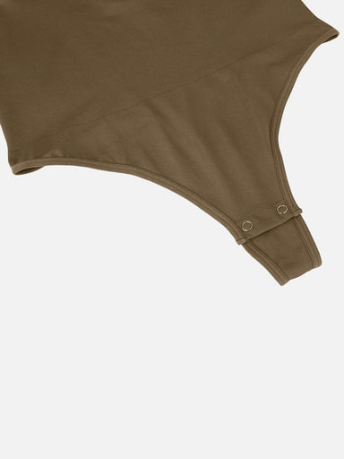 Zip Stand Collar Long Sleeve Bodysuit