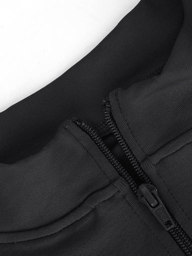 Zip Stand Collar Long Sleeve Bodysuit