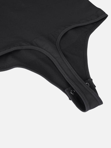 Zip Stand Collar Long Sleeve Bodysuit