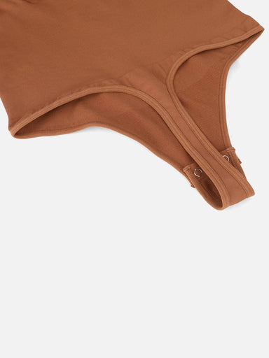 Zip Stand Collar Long Sleeve Bodysuit