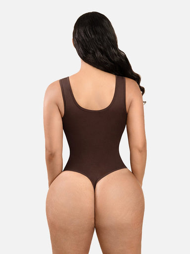 Scoop Neck Tank Thong Bodysuit