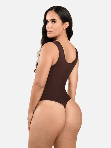 Scoop Neck Tank Thong Bodysuit