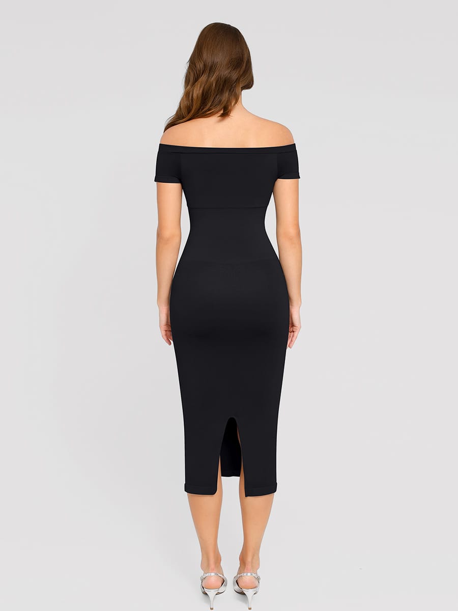 Off-Shoulder Seamless Shaping Dress
