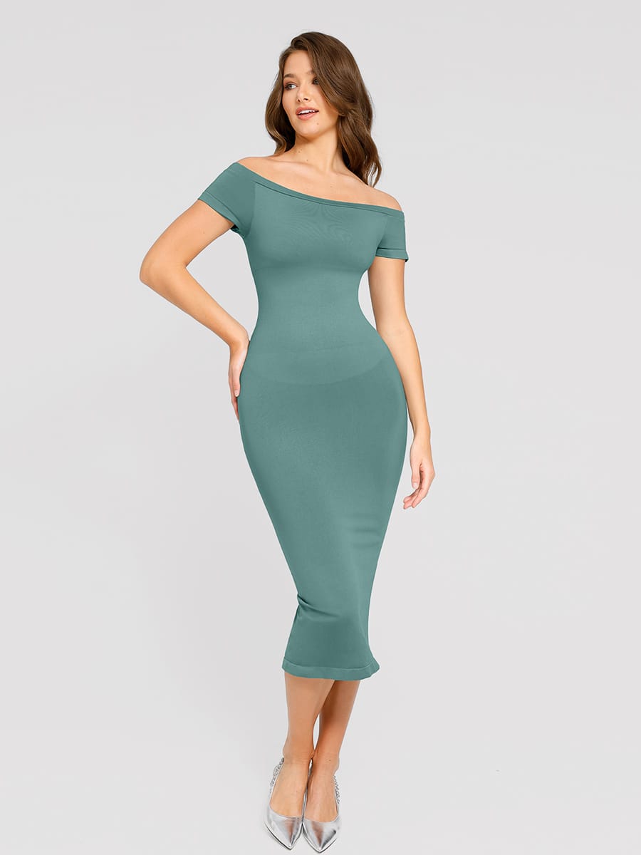 Off-Shoulder Seamless Shaping Dress