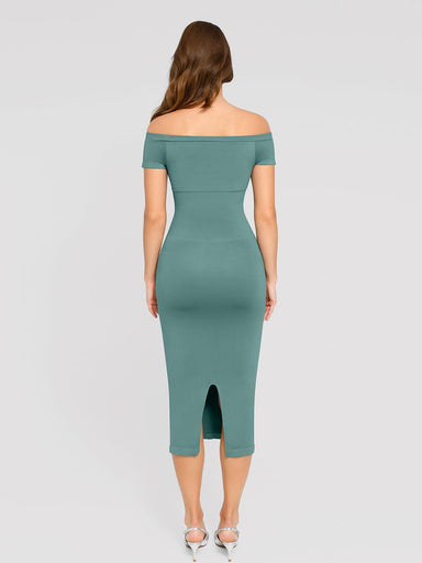 Off-Shoulder Seamless Shaping Dress