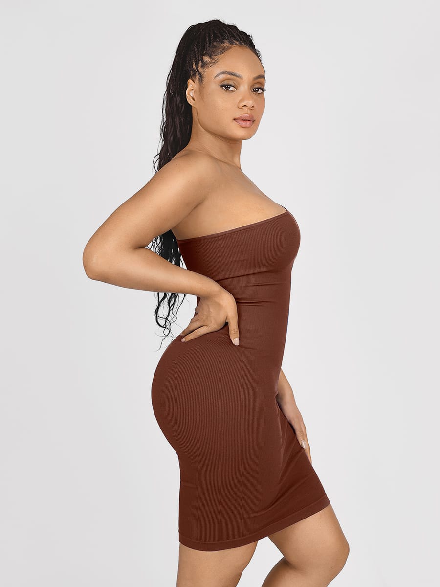 One-Shoulder Waist Trainer Dress