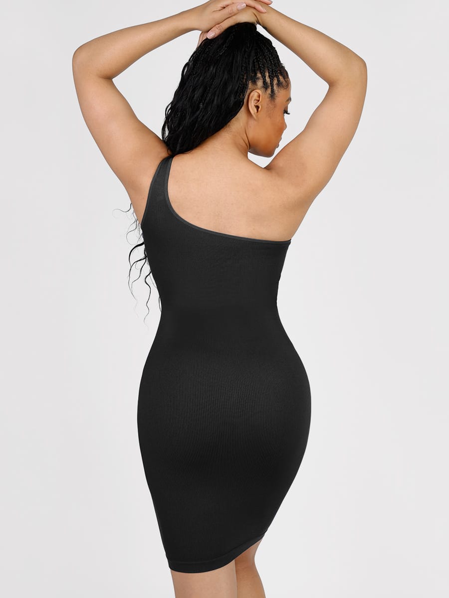 One-Shoulder Waist Trainer Dress