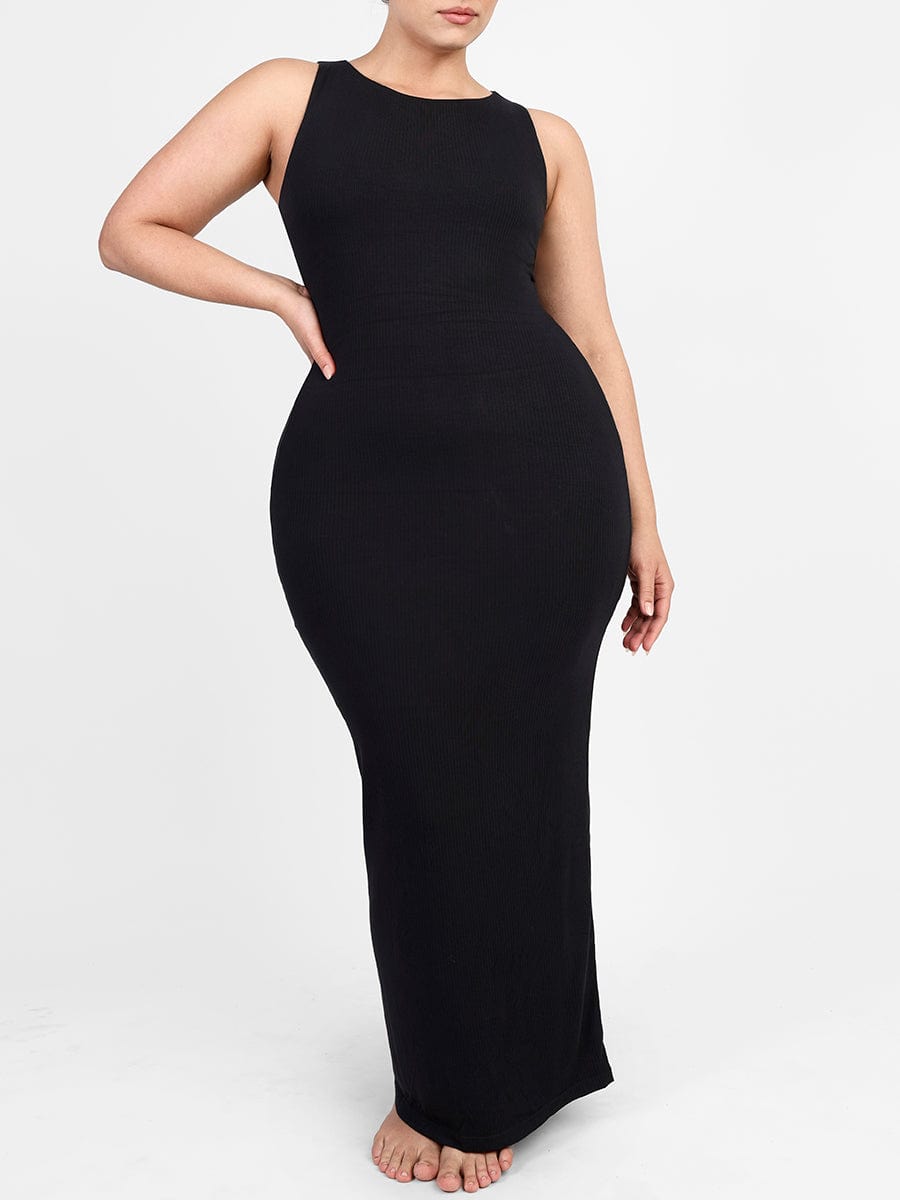 Ribbed Shaping Maxi Dress