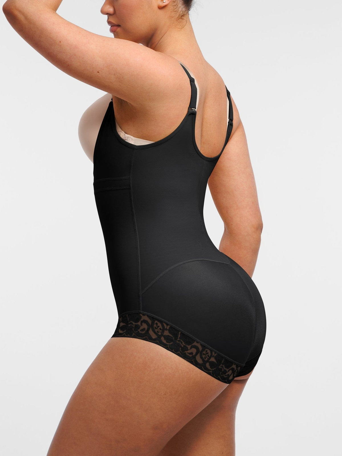 U-Bust Lace Front Zip Bodysuit