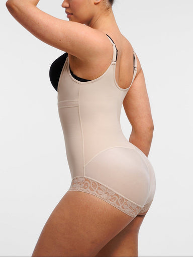 U-Bust Lace Front Zip Bodysuit