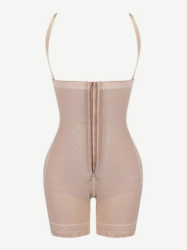 Detachable Strap Zip Body Shaper