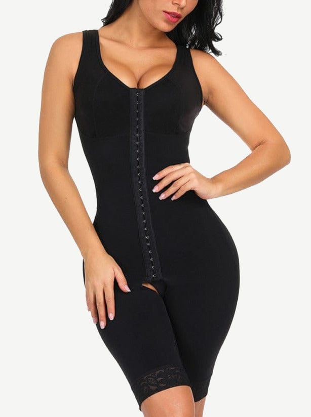 Crotchless Hook Front Bodysuit