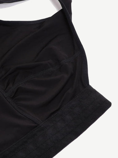 Crotchless Hook Front Bodysuit