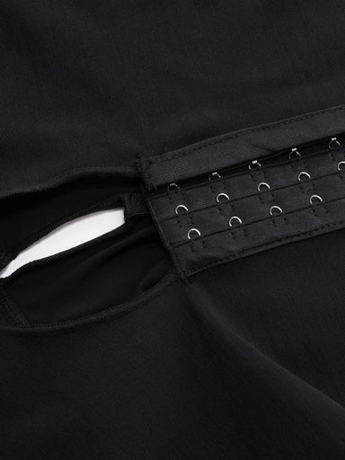 Crotchless Hook Front Bodysuit