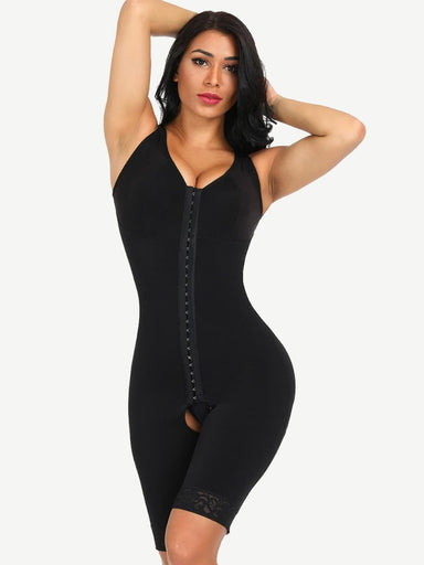 Crotchless Hook Front Bodysuit