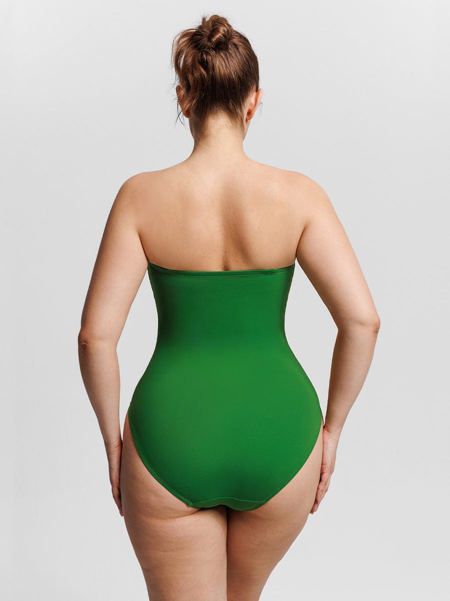 Shaping Mesh Tummy Control Swimsuit