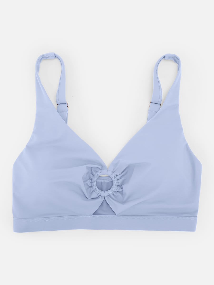 Deep V Drawstring Tummy Swimsuit