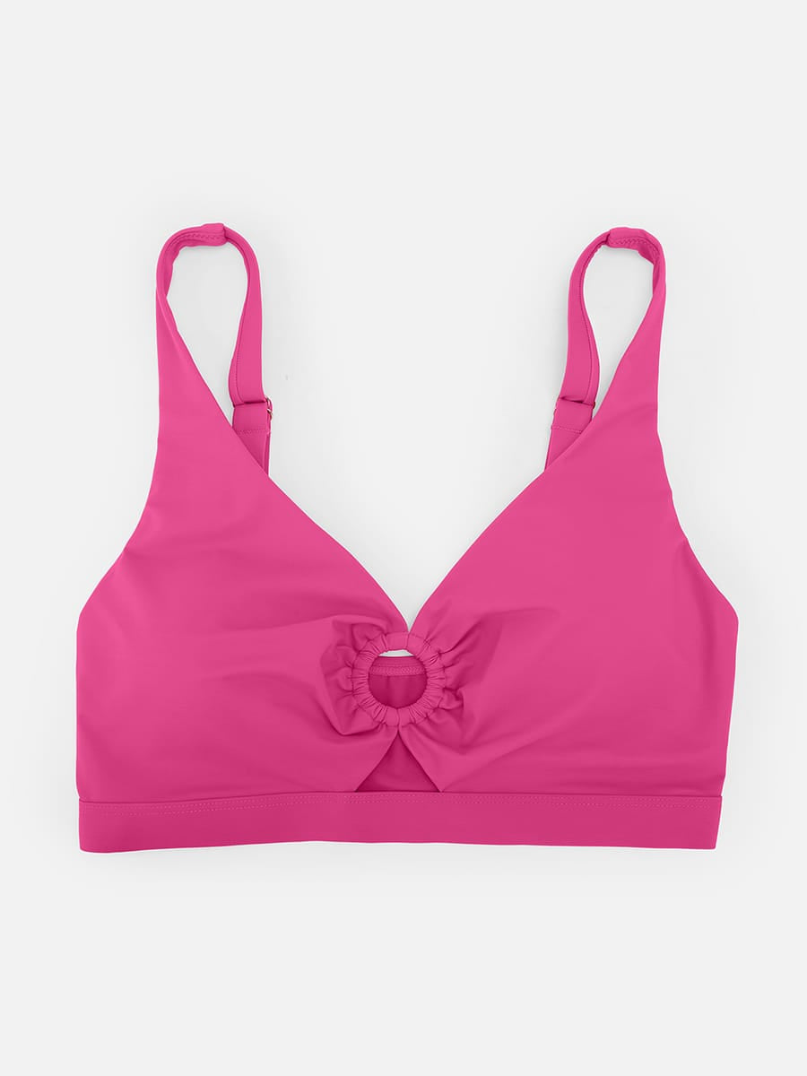 Deep V Drawstring Tummy Swimsuit