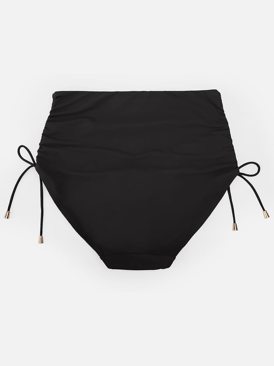 Deep V Drawstring Tummy Swimsuit