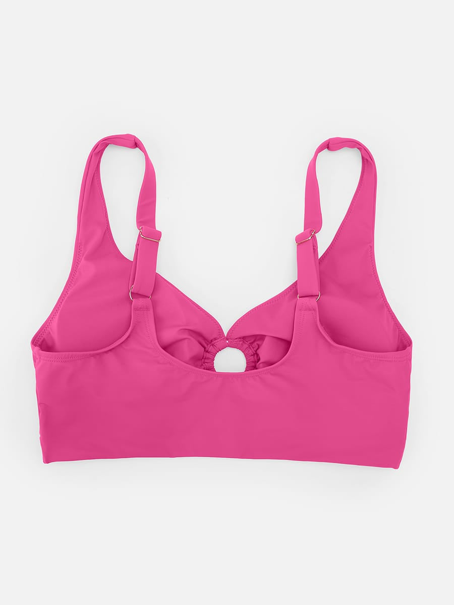 Deep V Drawstring Tummy Swimsuit