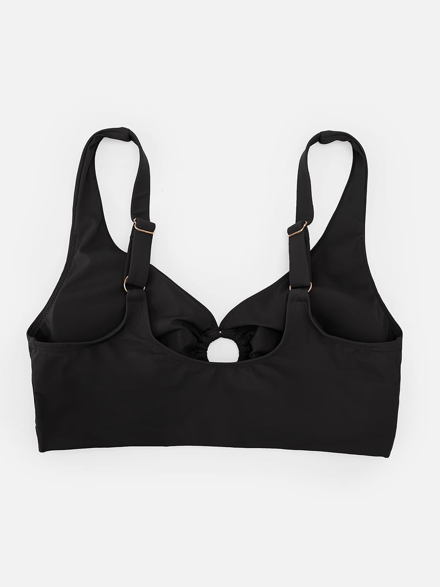 Deep V Drawstring Tummy Swimsuit