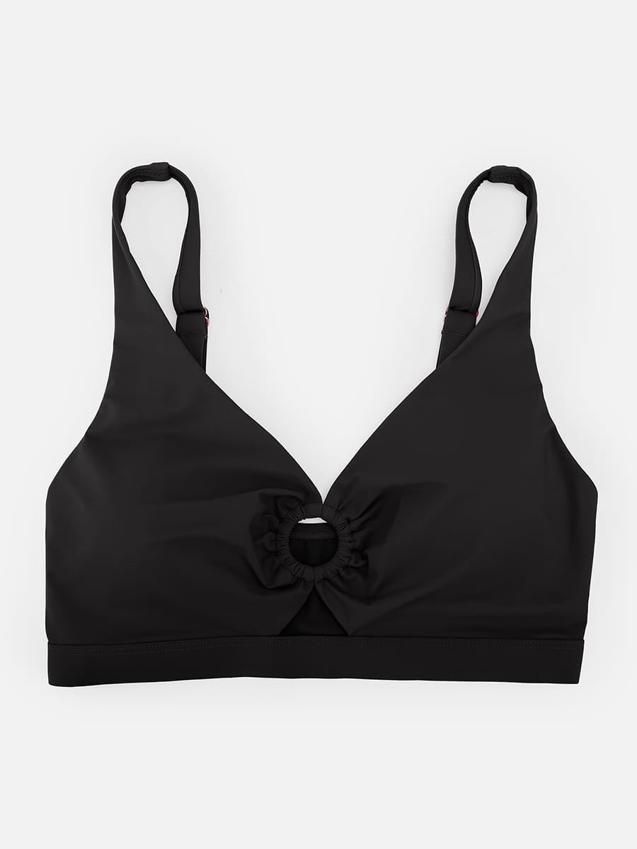 Deep V Drawstring Tummy Swimsuit